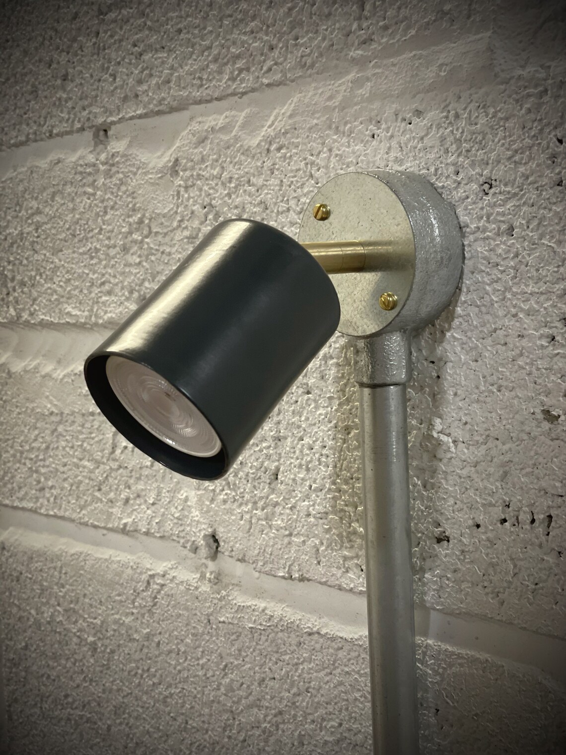 Conduit Box Spotlight Fully Adjustable GU10 in Gunmetal Etsy UK