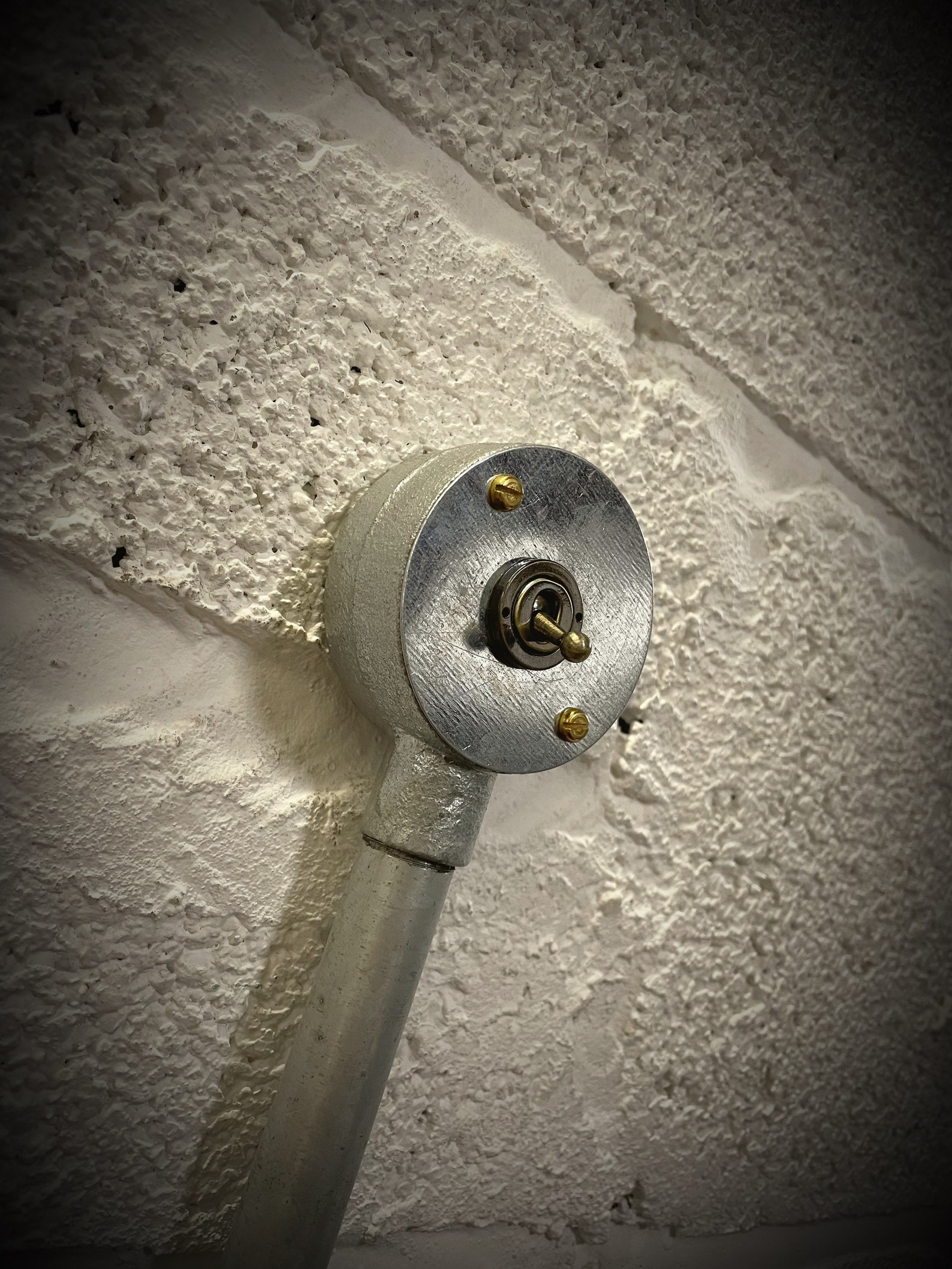 Aged Copper Toggle Conduit Box Light Switch Etsy