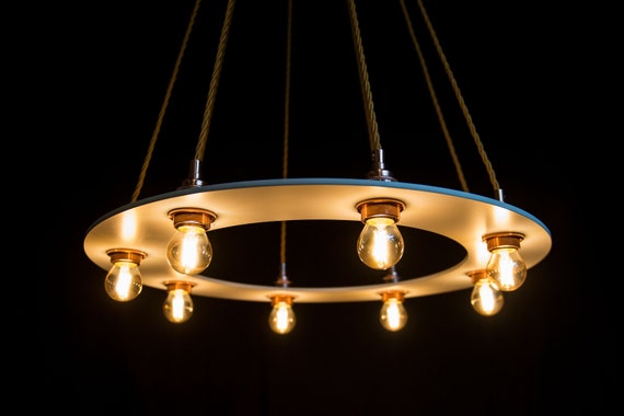 Round Halo Urban Pendant Light 600mm Diameter With 8 Lamps