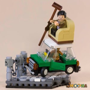 UK Officiel LEGO & Custom pièces voir description Mr Bean Figurine Teddy & Case 