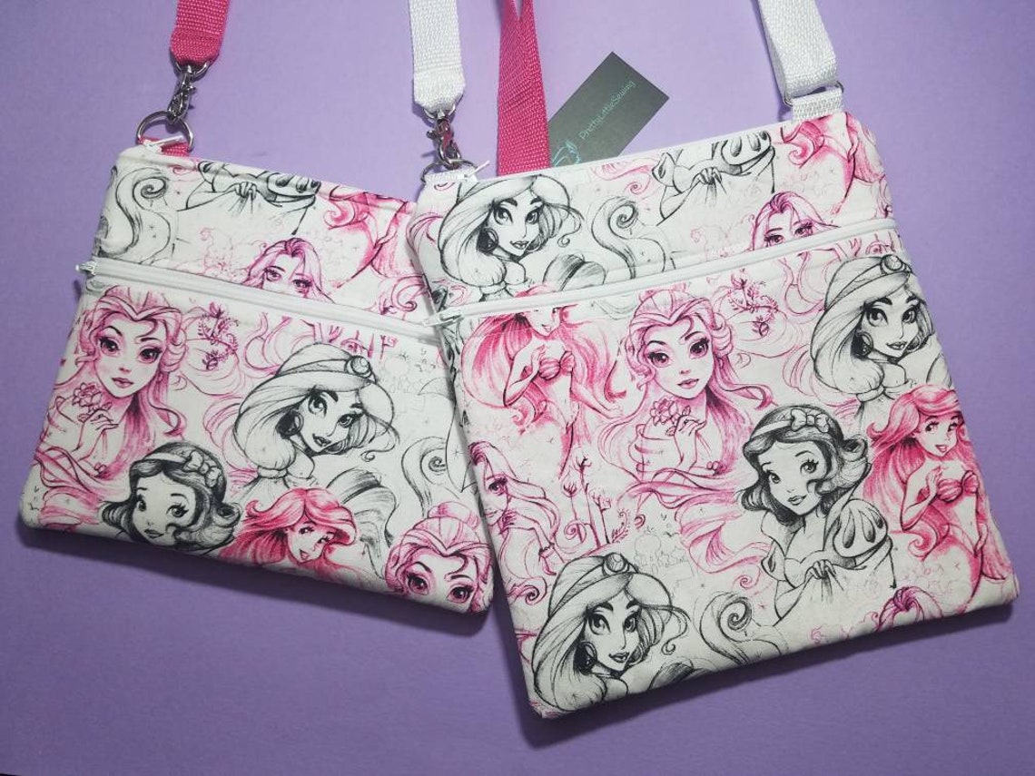 Disney Sketch Princess Crossbody Bag Etsy