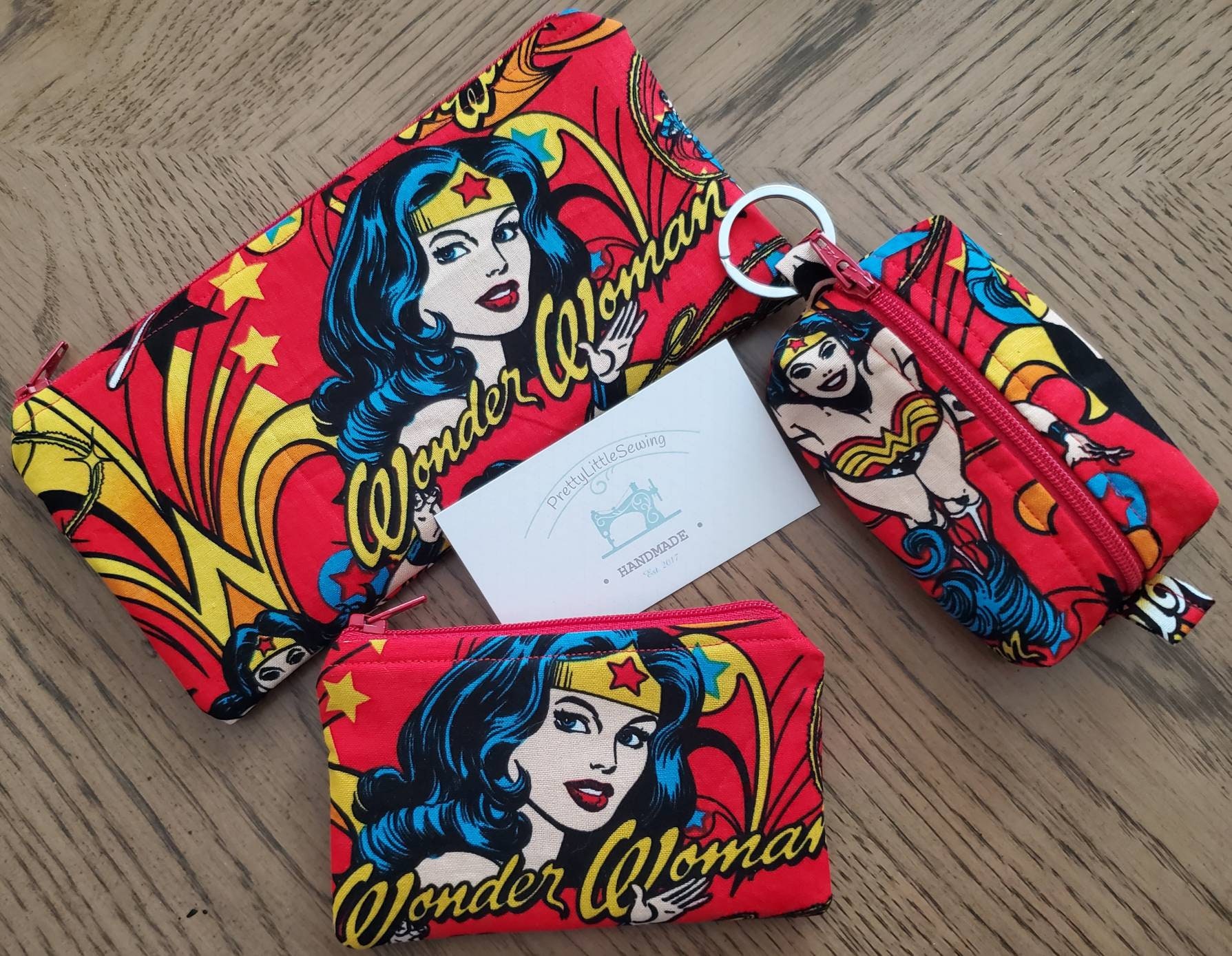 C. Wonder Women's Quilted Zip-Pouch Card Case