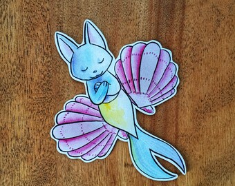 Fridge Magnet Mercat Pearl Mermaid Cat Catfish