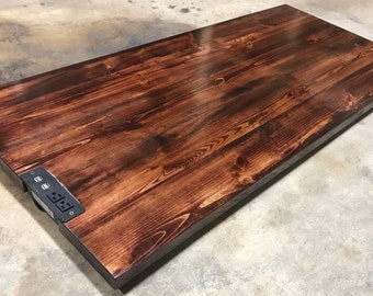 wood desk top etsy