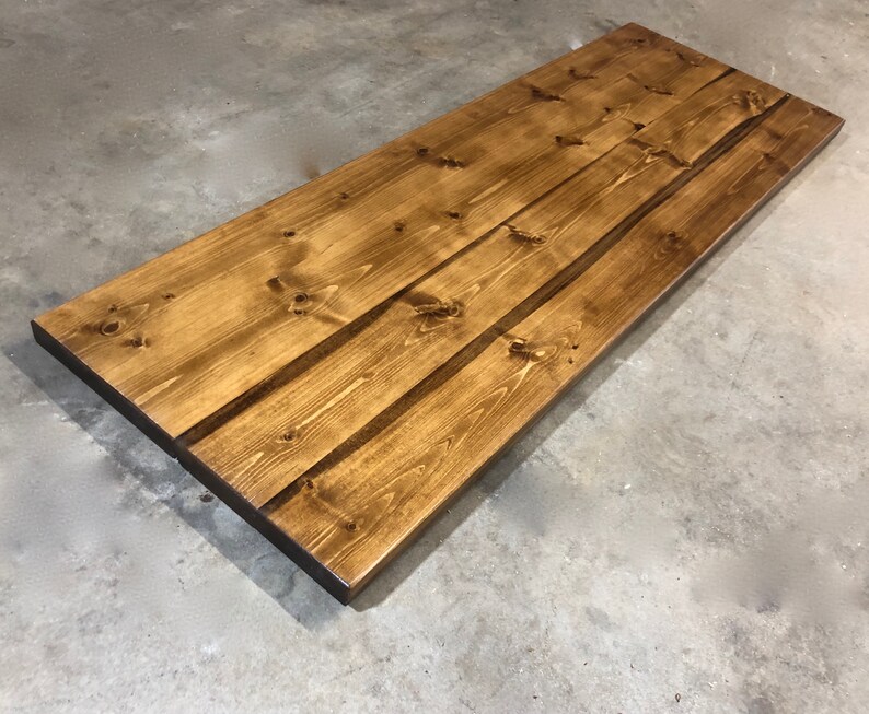 Rustic Wood Desk Top Sit Stand Desk Top Home Bar Coffee ...