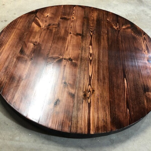 Round Wood Table Top Etsy