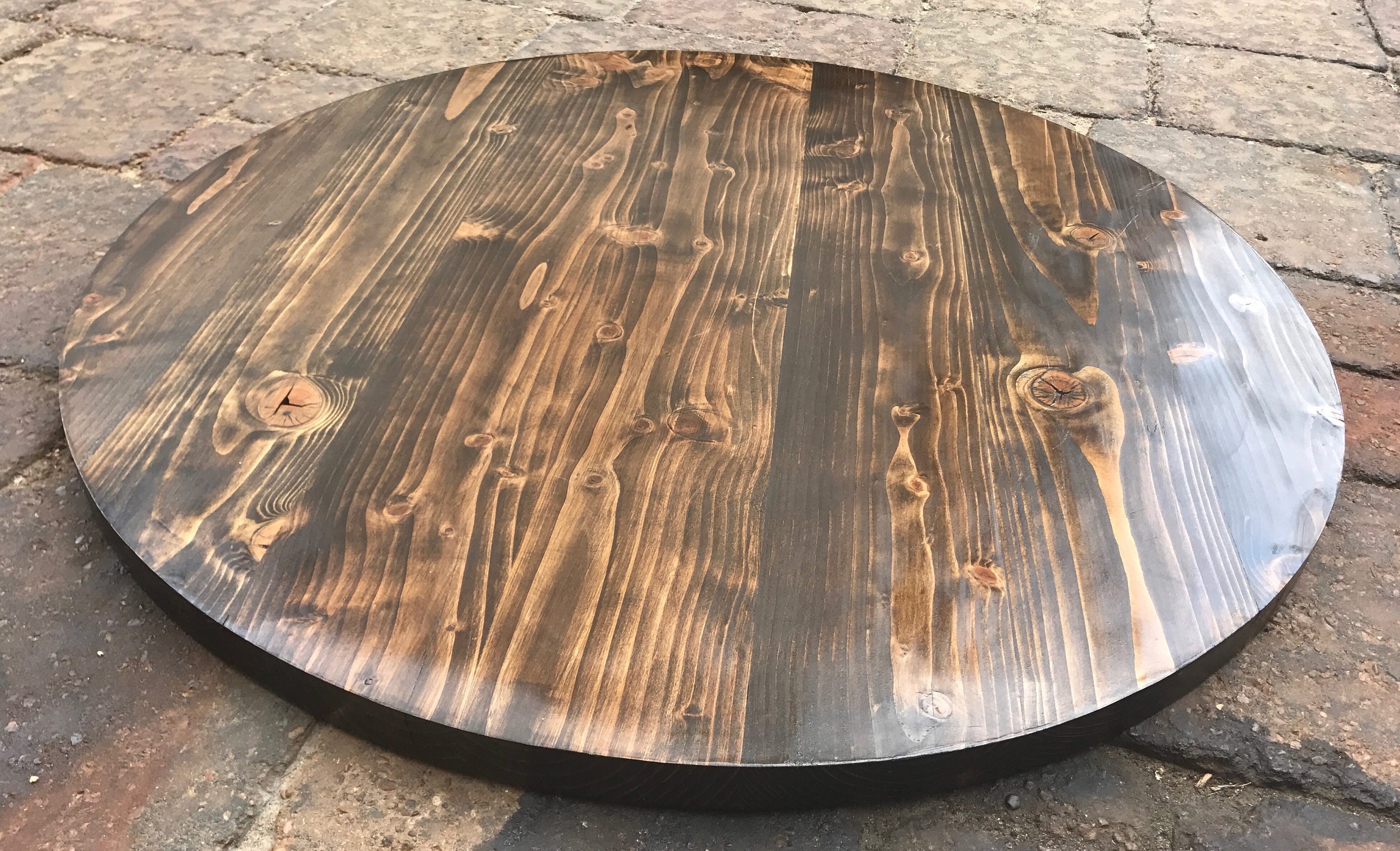 Round wooden table tops for sale Clearance