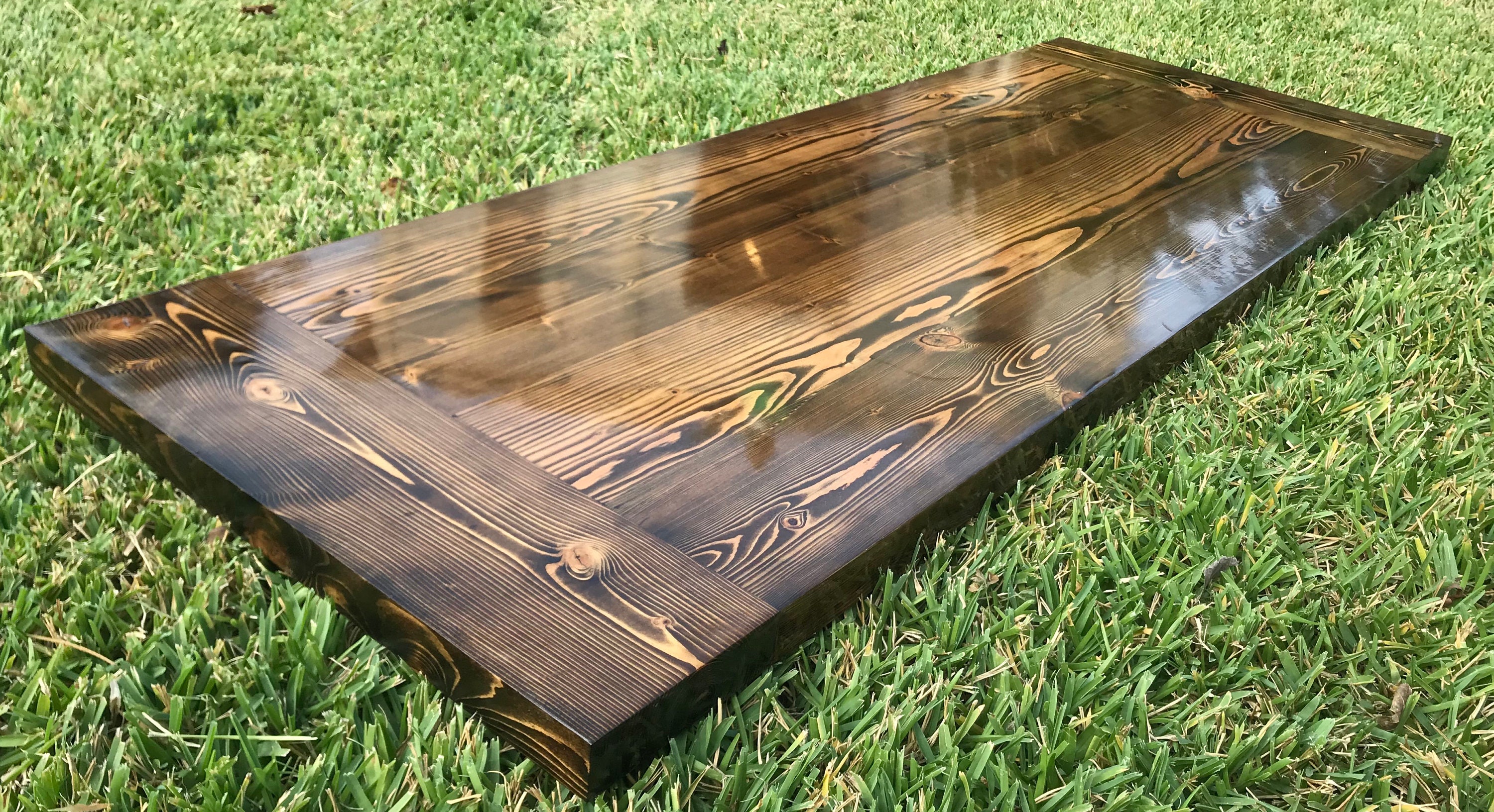 Rustic Reclaimed Wood Desk Sit Stand Desk Top Home Bar Coffee Etsy