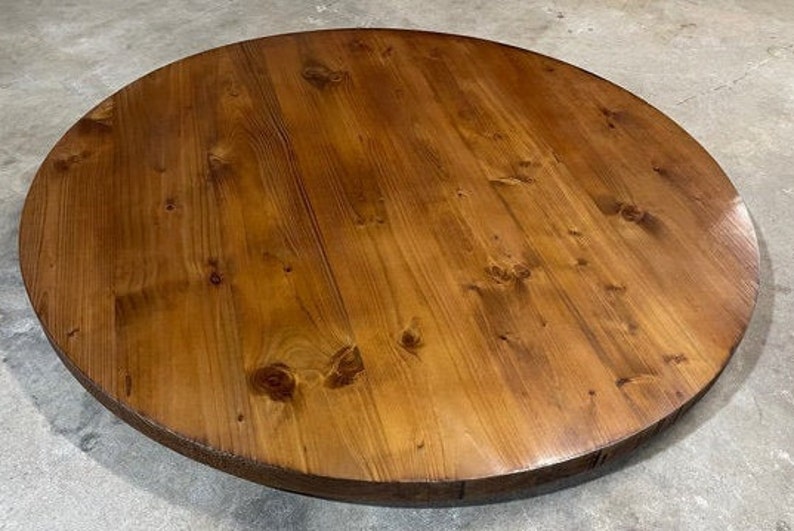 Rustic Reclaimed Handmade ROUND Wood Table Top MULTI SIZE Bar Etsy