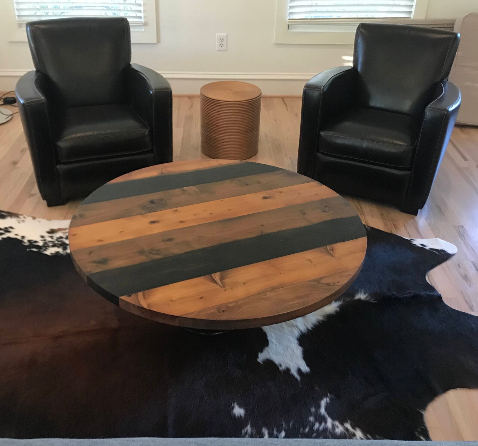 Rustic Reclaimed Handmade ROUND Wood Table Top MULTI SIZE Bar Etsy
