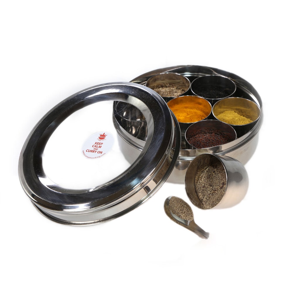 Curry on Cooking Masala Dabba Indian Spice Tin Masala Dubba Etsy UK
