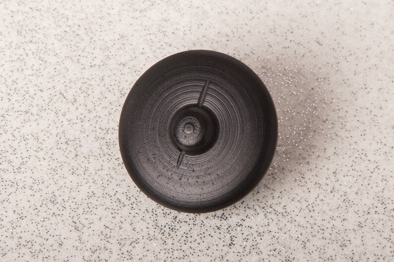 Vintage 70s Black Gold Button main image 0