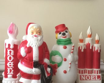 Christmas Blow Mold unpainted grand venture climbing santa christmas blow mold Vintage Christmasblow Mold Santasnowmancandles Christmas Blow Mold vintage blow mold christmas wreath light up outdoor decor Vintage Christmasblow Mold Santasnowmancandles