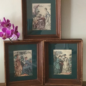 Vintage La mode illustree Fashion Print Frames