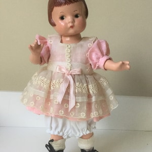 Vintage Effanbee &quot;Patsyette&quot; 9 inches doll, 1930&#39;s Composition doll
