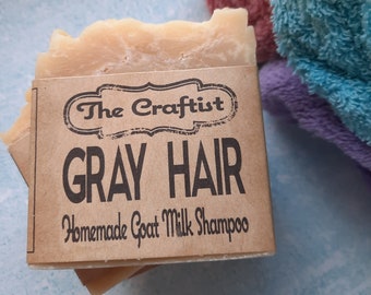 Gray Hair Handmade Goat Milk Shampoo Bar