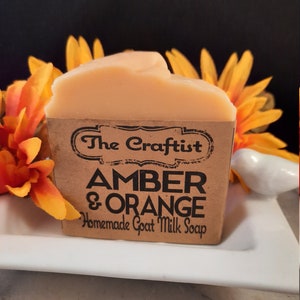 Amber and Orange Goat Milk Soap