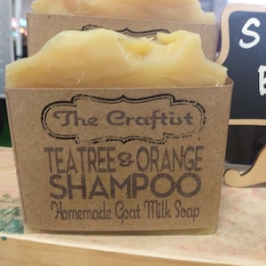 All Hair Types Tea Tree & Orange Goat Milk Shampoo Bar