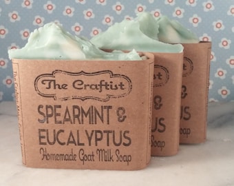 Spearmint and Eucalyptus Goat Milk Soap