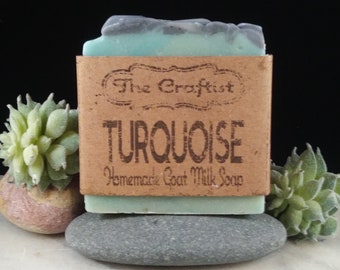 Turquoise Handmade Goat Milk Soap