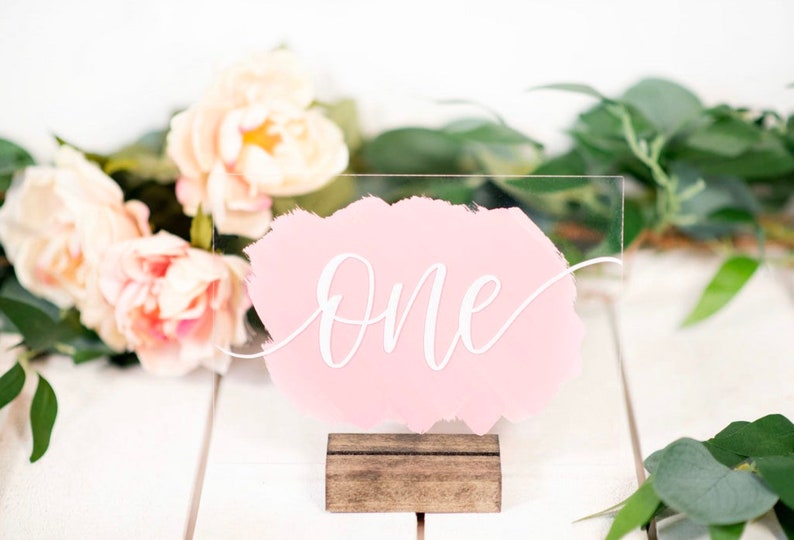 Números de mesa acrílico extra grandes 6 pulgadas por 9 | Etsy