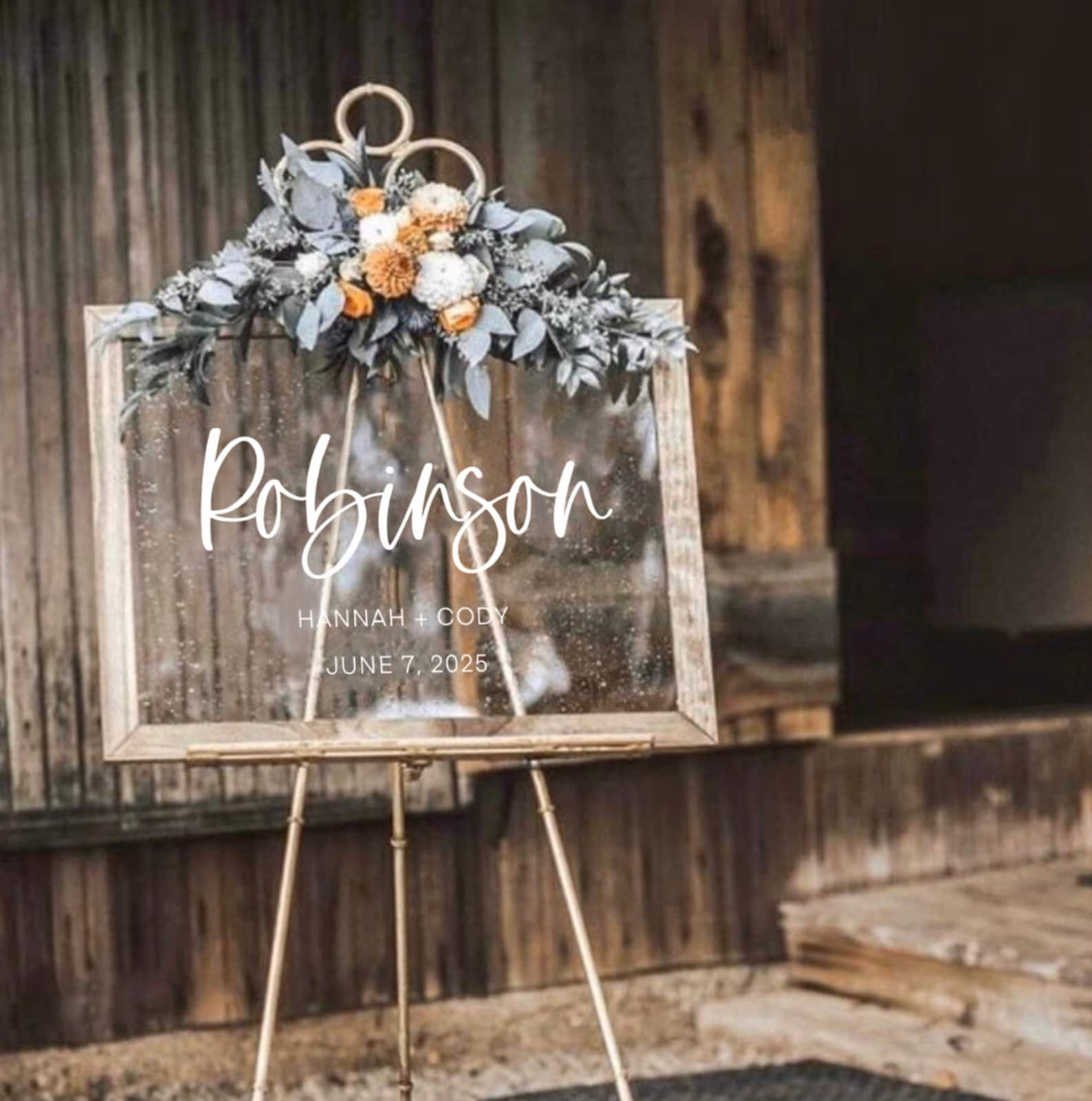 Image of Acrylic Wedding Sign