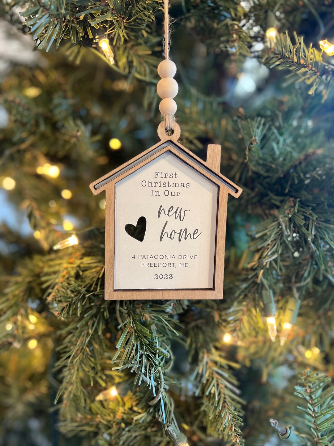 New Home Ornament 2023, House Ornament, New Home Ornament, First Christmas Ornament, New Home