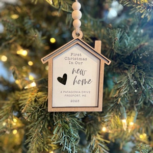 New Home Ornament 2023, House Ornament, New Home Ornament, First Christmas Ornament, New Home Owners Gift, Realtor Closing Gift 2023