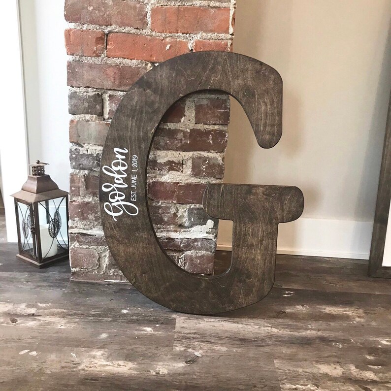 Letter Wedding Guest Book Alternative Personalized Letter Etsy