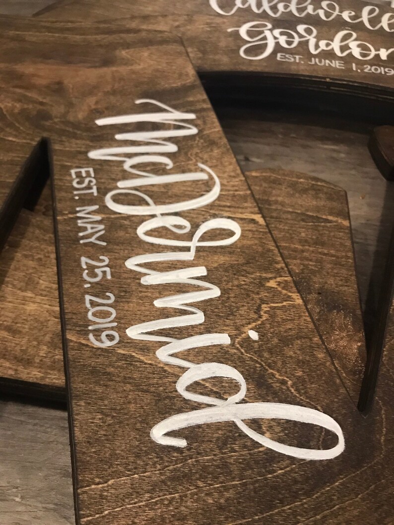 Letter Wedding Guest Book Alternative Personalized Letter Etsy