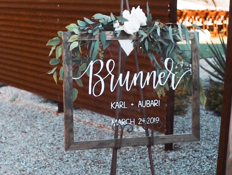 Creative Elegant Acrylic Wedding Welcome Signs