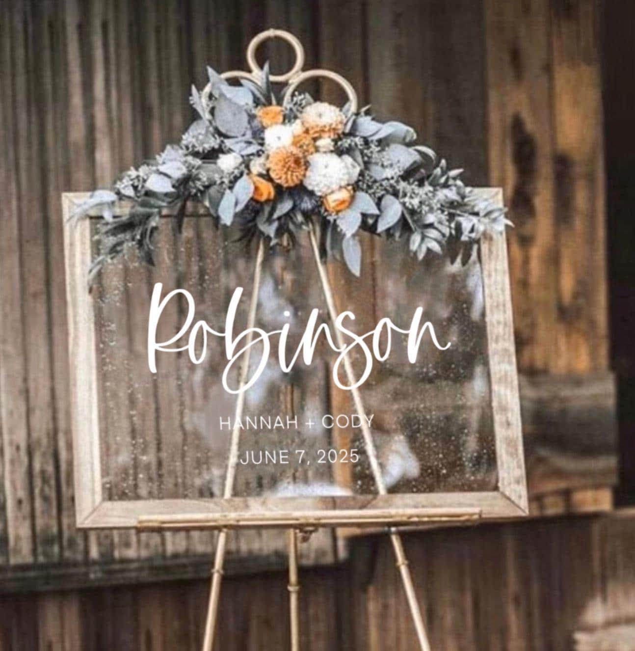 Wooden Frame Sign Wooden Frame Sign