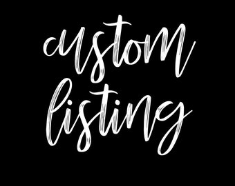 Custom Listing - Customize An Existing Listing!