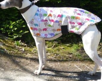 Waterproof dog coats, fitted shape, Elasticated belly and front fastening,