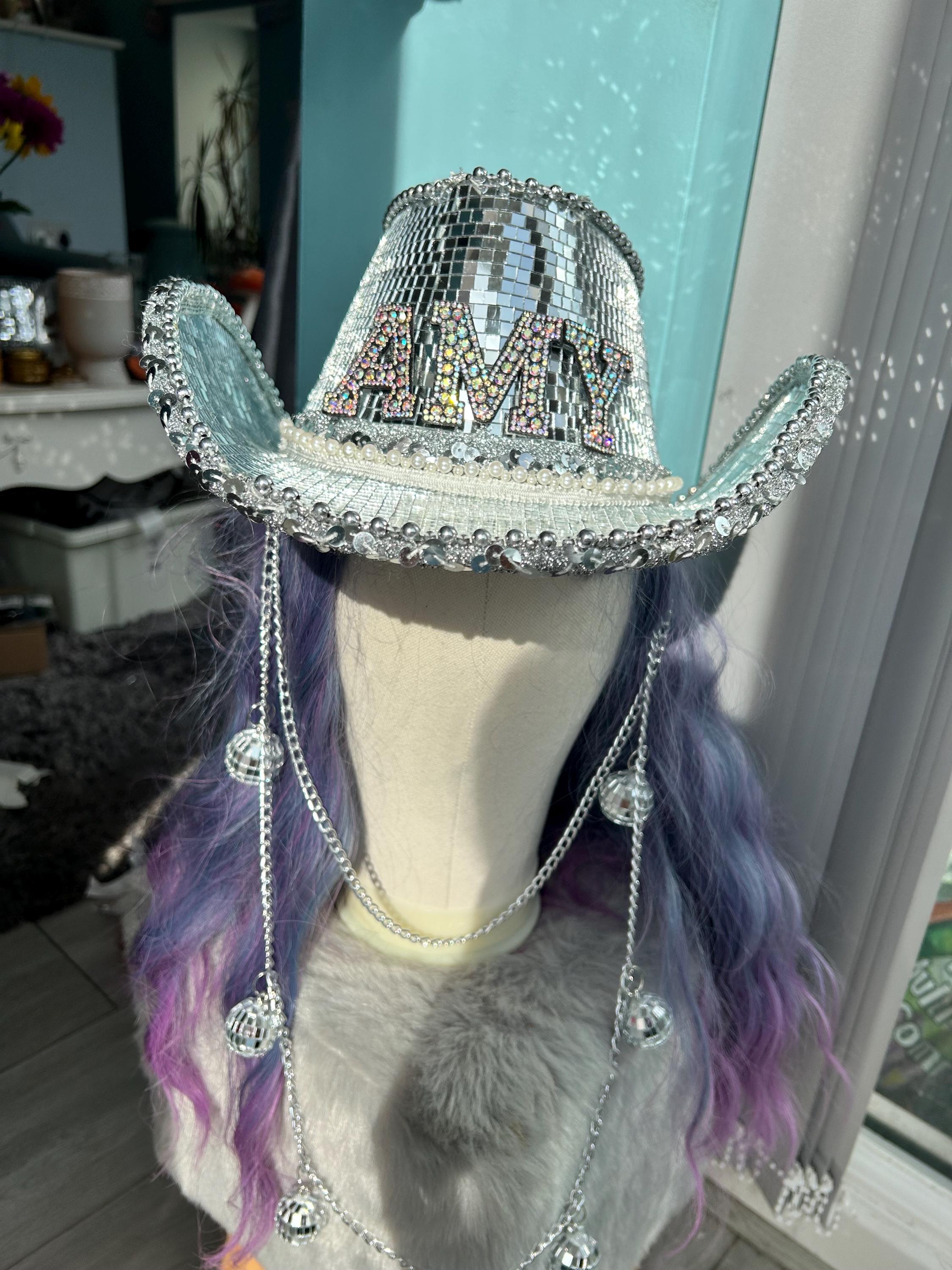 CUSTOM** Disco Mirror Cowboy Hat - Etsy display picture 1