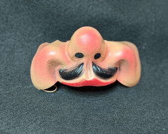 Wonderful Vintage 1950s–1960s Old Man Bank Man Half-Mask France César or Van Dam.