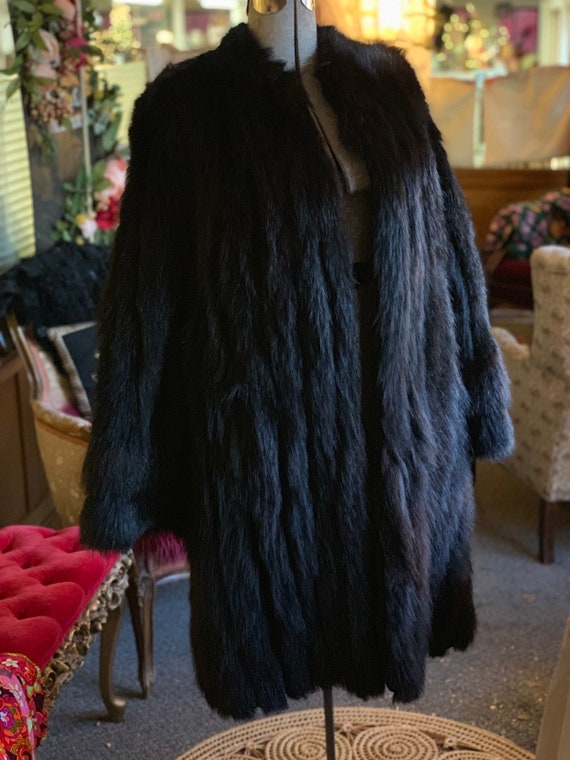 Vintage Gorgeous Black Mink Fur Luxurious Elegant Swing Miller Etsy