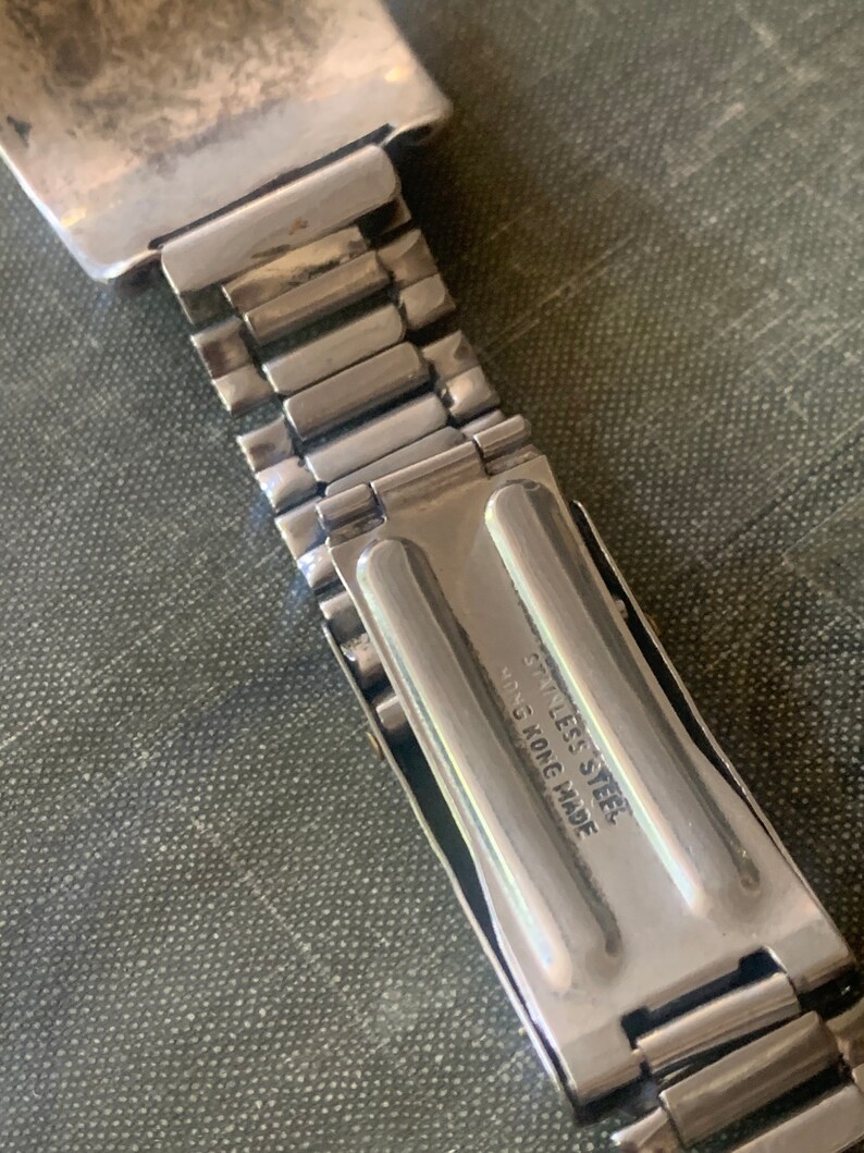 Vintage Mens Sterling Turquoise Watch Band Stainless Steel Etsy