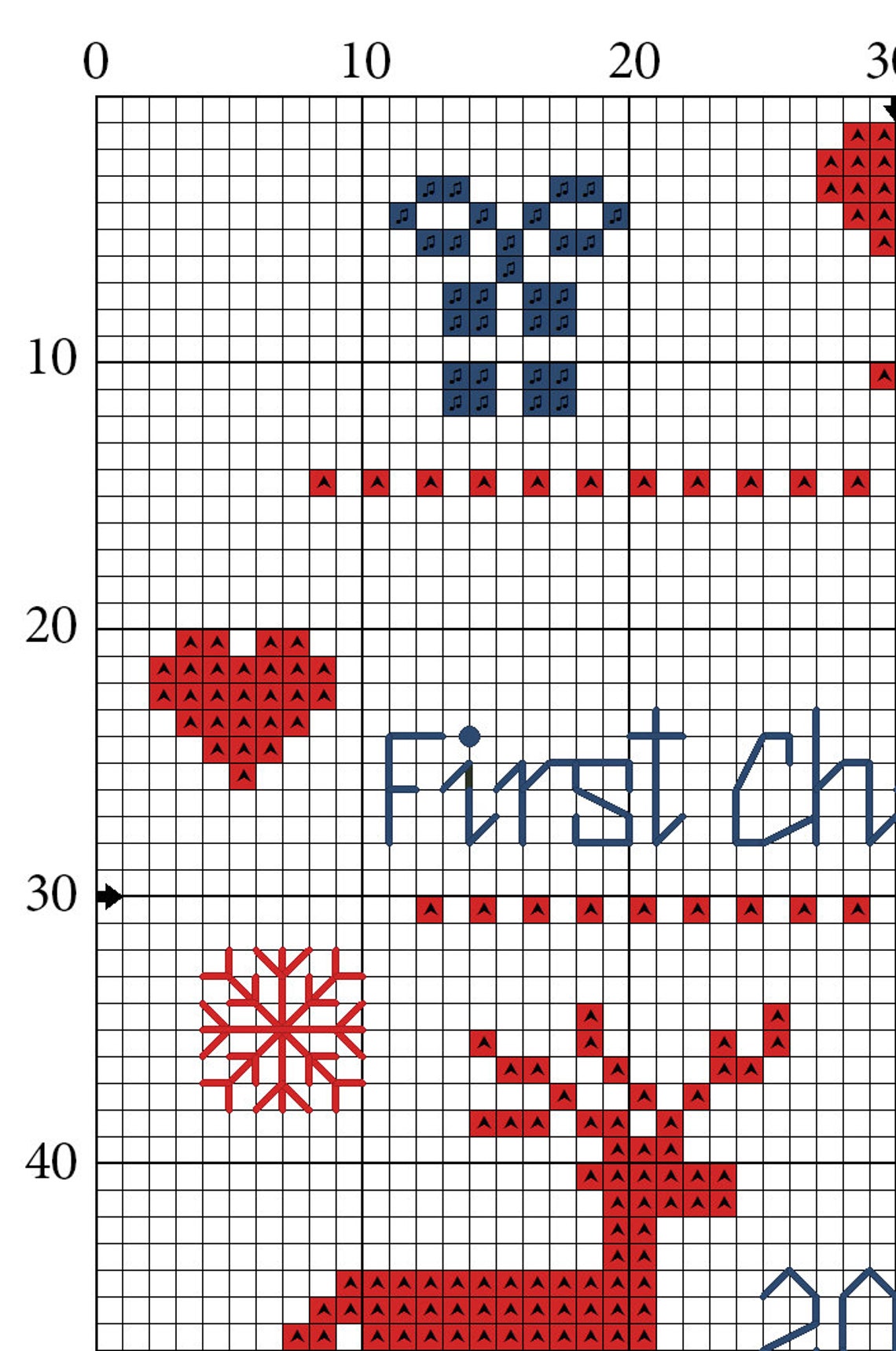 Baby's 1st Christmas 2021 Cross Stitch PDF Pattern | Etsy