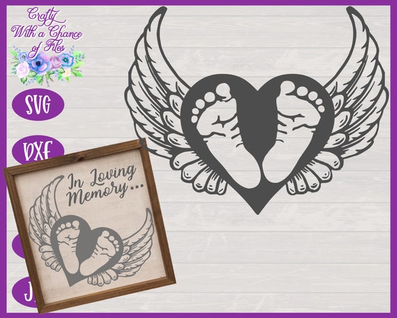 Download Miscarriage Svg Infant Loss Svg Heart Wings Svg Infant Etsy