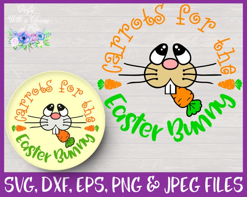Download Easter SVG Carrots For The Easter Bunny SVG Easter Plate ...