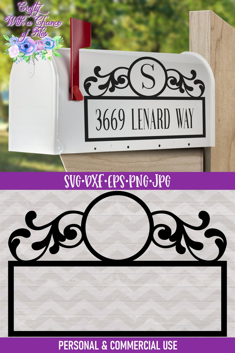 Mailbox SVG Mailbox Decal SVG Address Monogram SVG Street - Etsy