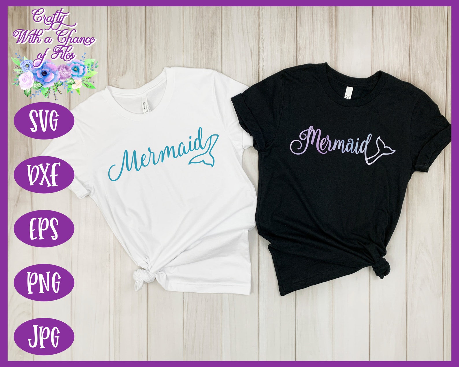 Download Mermaid SVG Mermaid Tail SVG Mermaid Word with Tail SVG | Etsy
