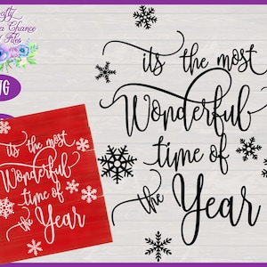 Het is de meest geweldige tijd van het jaar SVG | Kerst SVG | Winter SVG | Kerst boerderij teken ontwerp