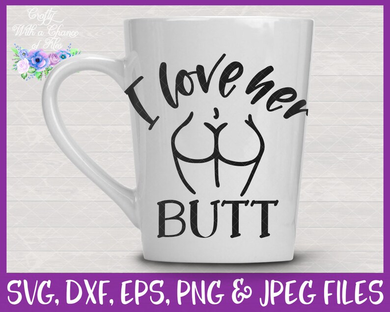 Download I Love Her Butt I Love His Beard SVG Valentine's Day | Etsy