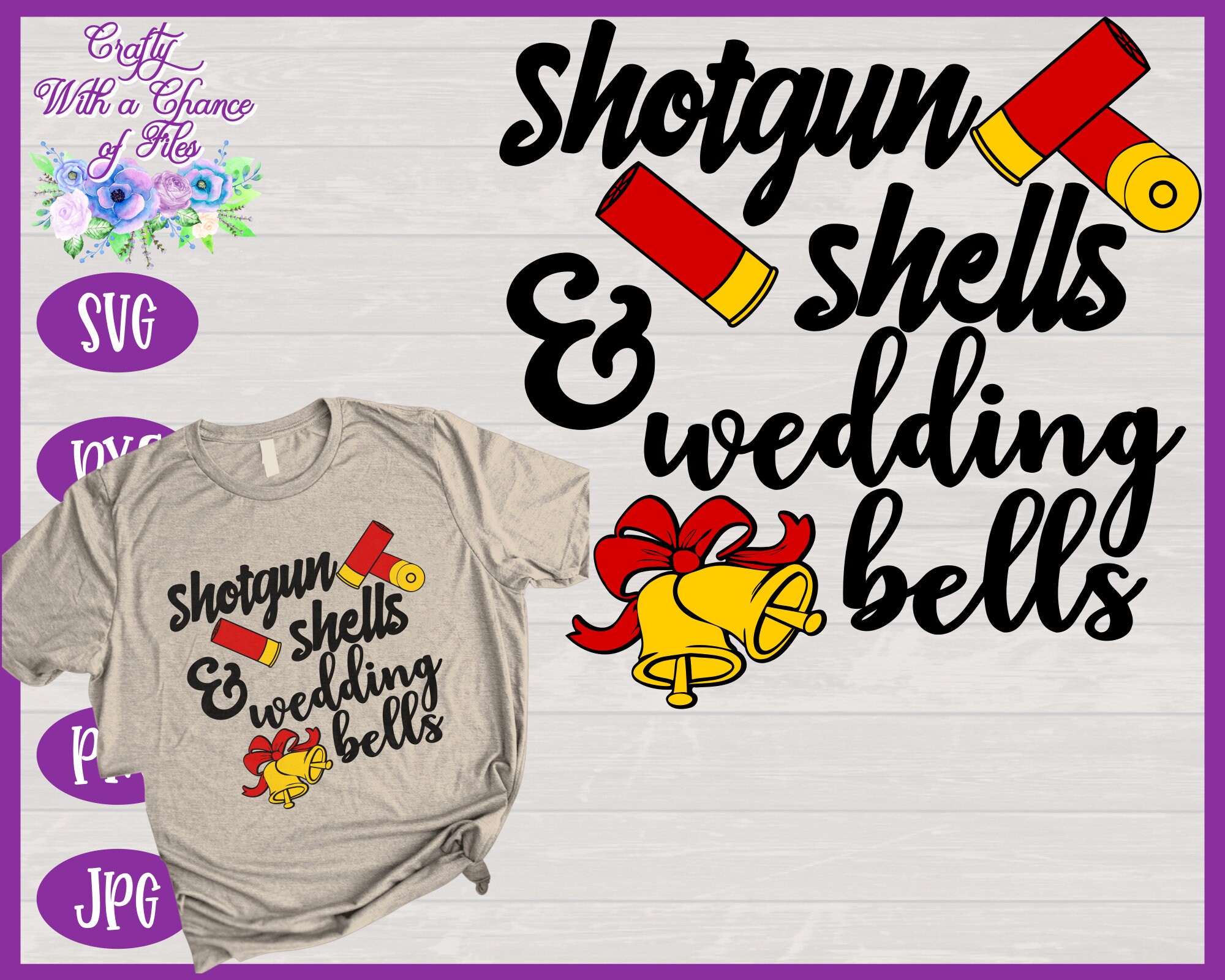 Download Shotgun Shells Wedding Bells Svg Wedding Svg Country Etsy