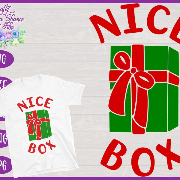 Nice Box SVG | Funny Valentine's Day Boxers SVG | Men's Underwear SVG | Funny Valentine's Day Shirt for Men Design