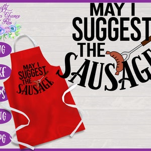 Boxers pour hommes SVG, puis-je suggérer la saucisse SVG, sous-vêtements pour hommes, tablier de barbecue drôle, cadeau pour lui Design