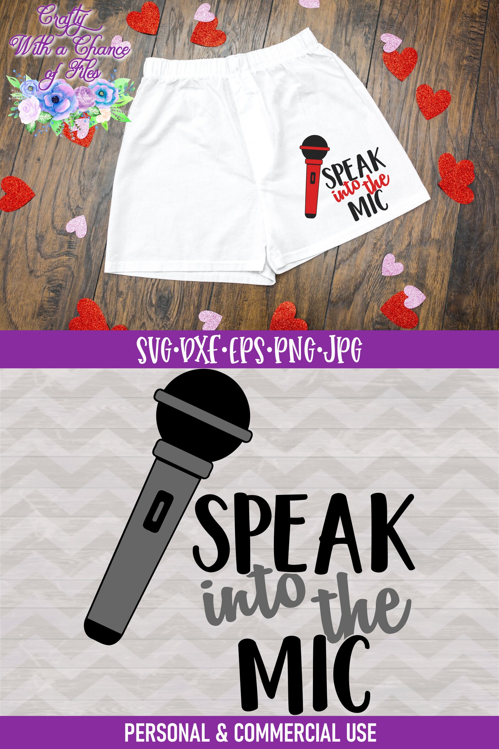 Men's Boxers SVG Valentine's Day SVG Speak Into The | Etsy