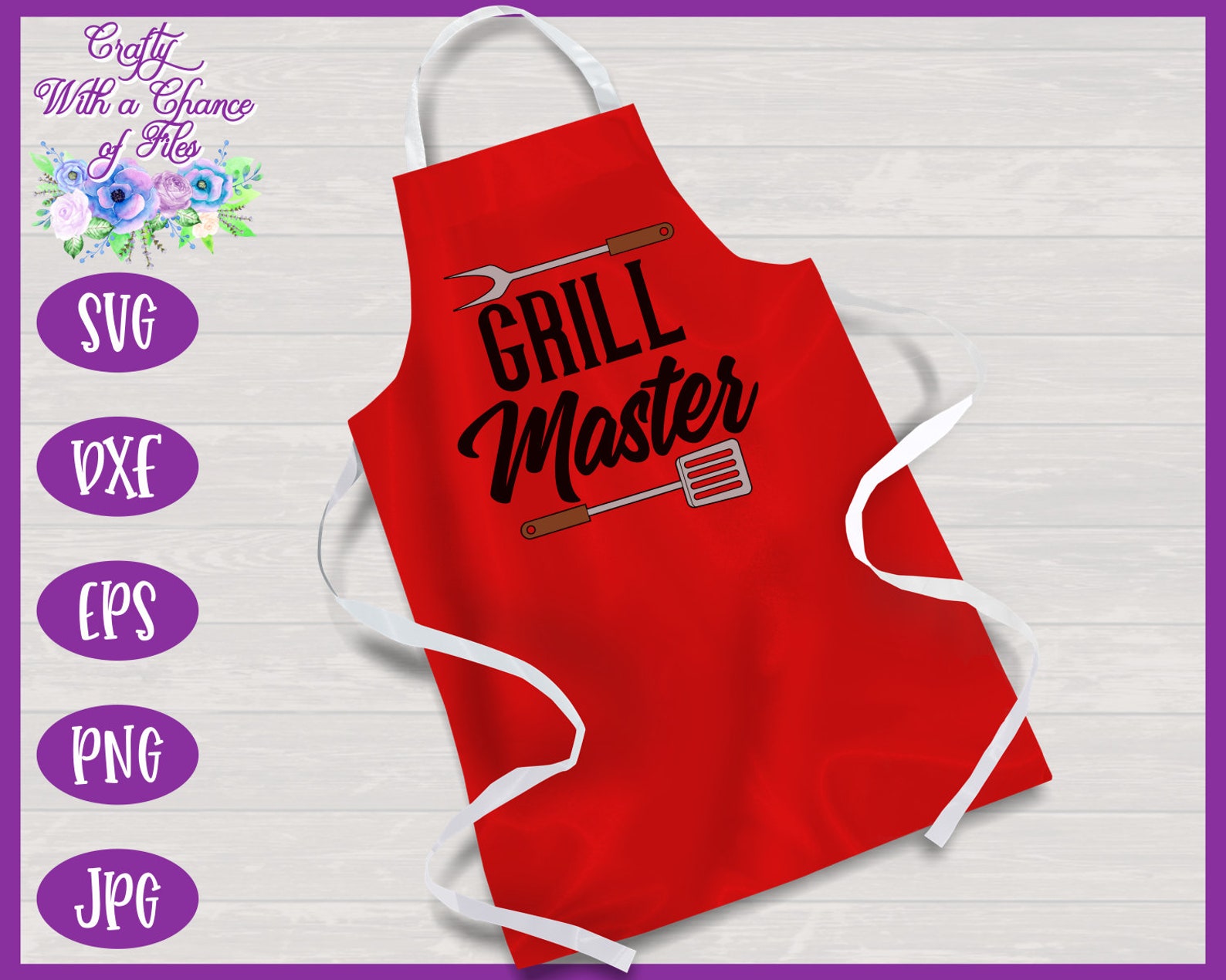 Download Grill Master SVG Funny BBQ Apron for Father's Day Cut File ...